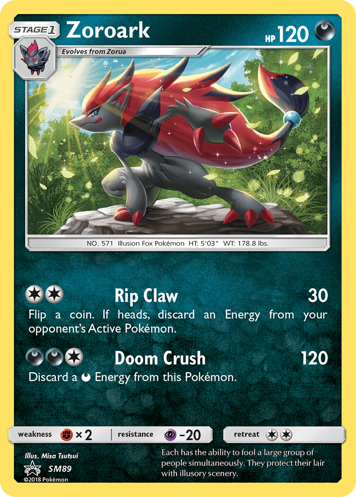 Carta Pokémon Zoroark SM89