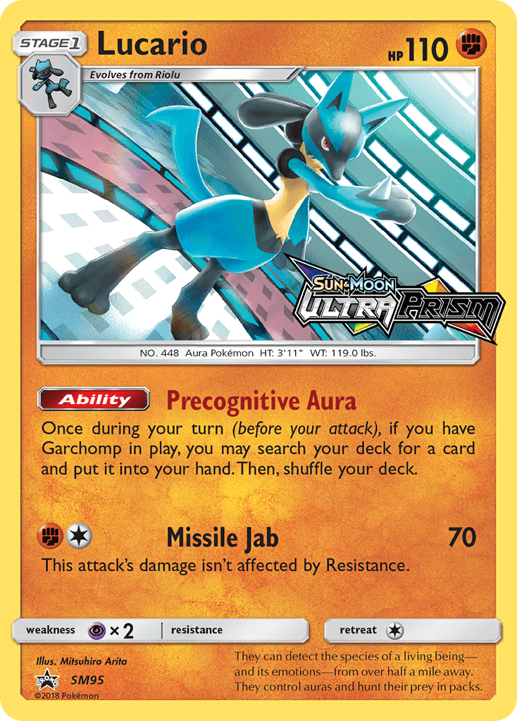 Carta Pokémon Lucario SM95