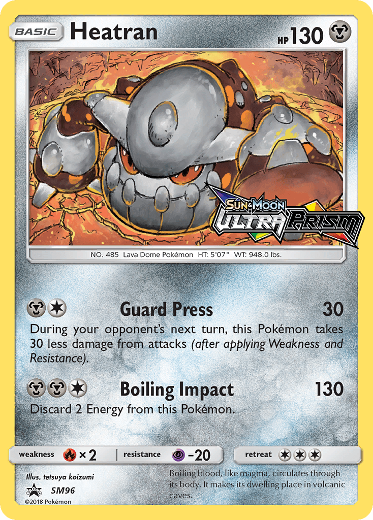 Carta Pokémon Heatran SM96
