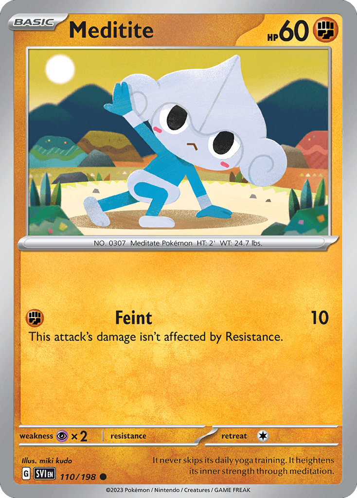 Carta Pokémon Meditite