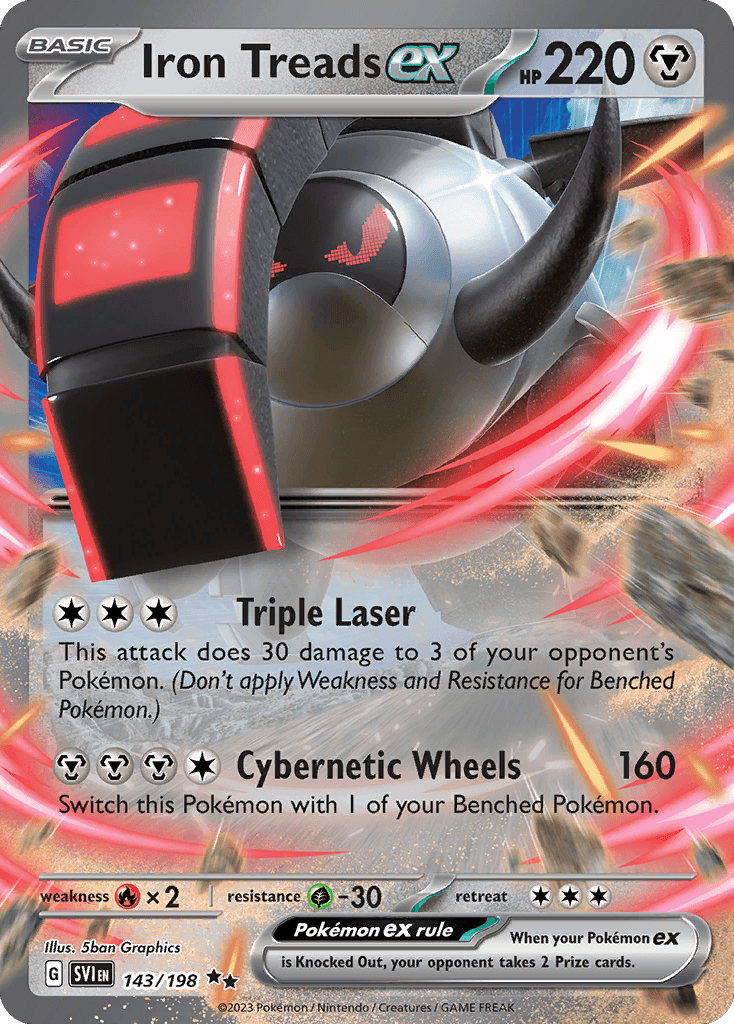 Carta Pokémon Iron Treads ex 143