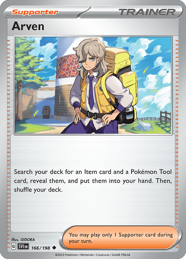 Carta Pokémon Arven 166