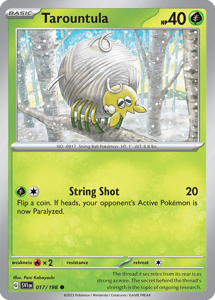 Carta Pokémon Tarountula