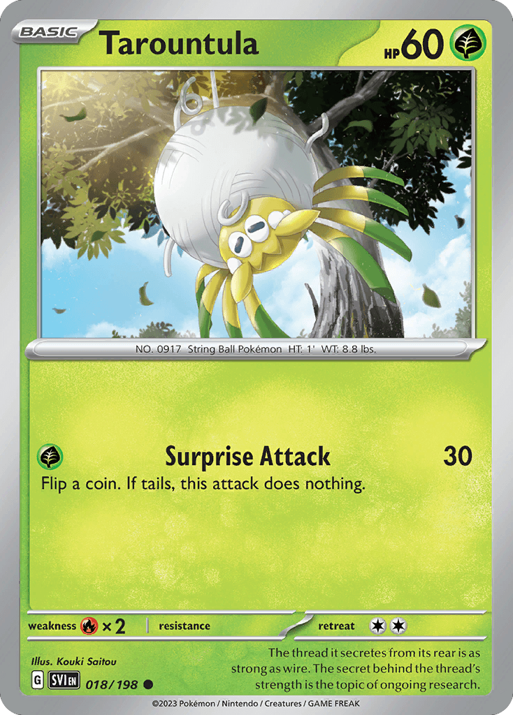 Carta Pokémon Tarountula