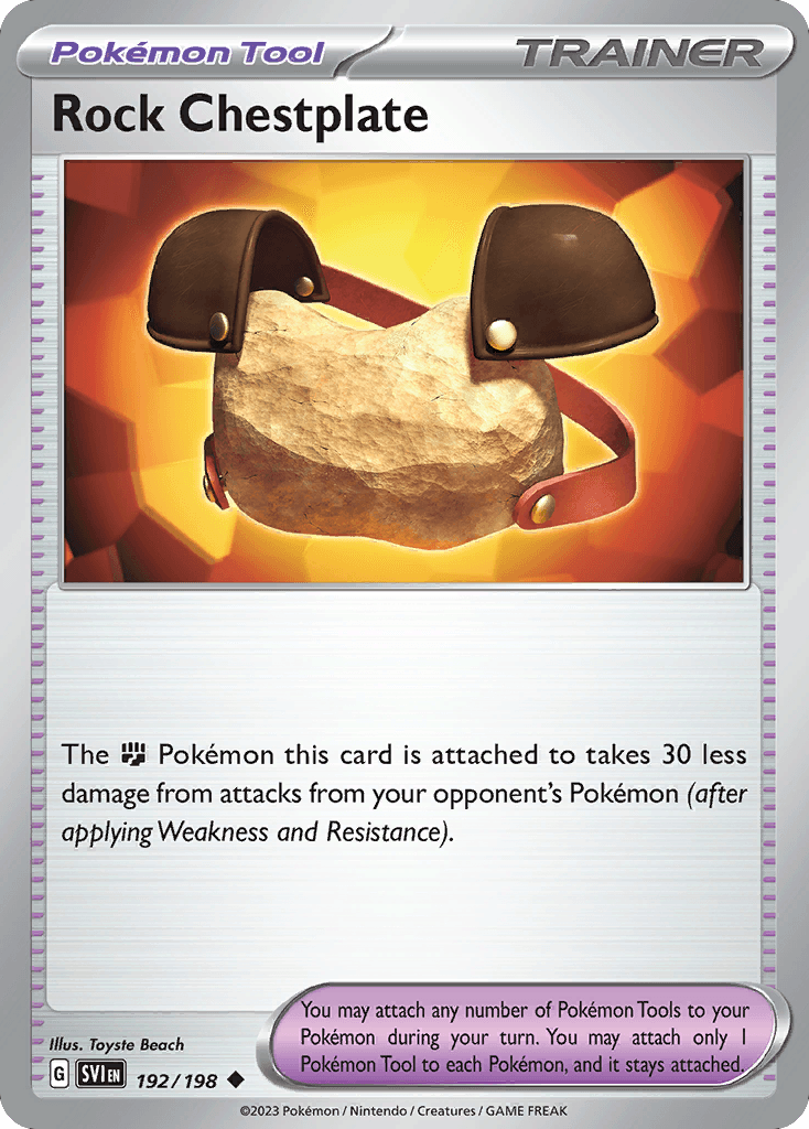 Carta Pokémon Rock Chestplate 192