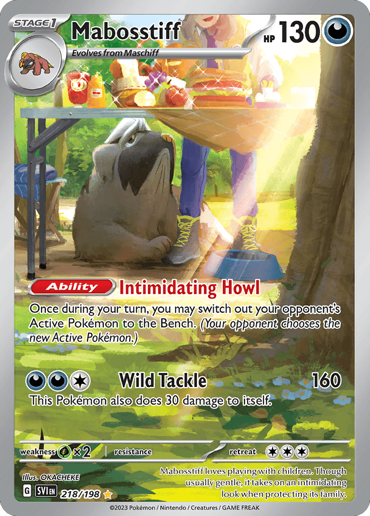 Carta Pokémon Mabosstiff 218