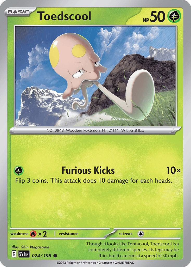 Carta Pokémon Toedscool