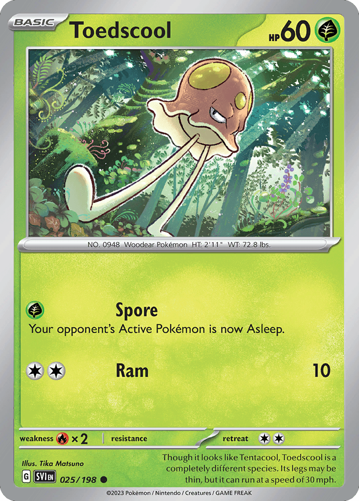 Carta Pokémon Toedscool