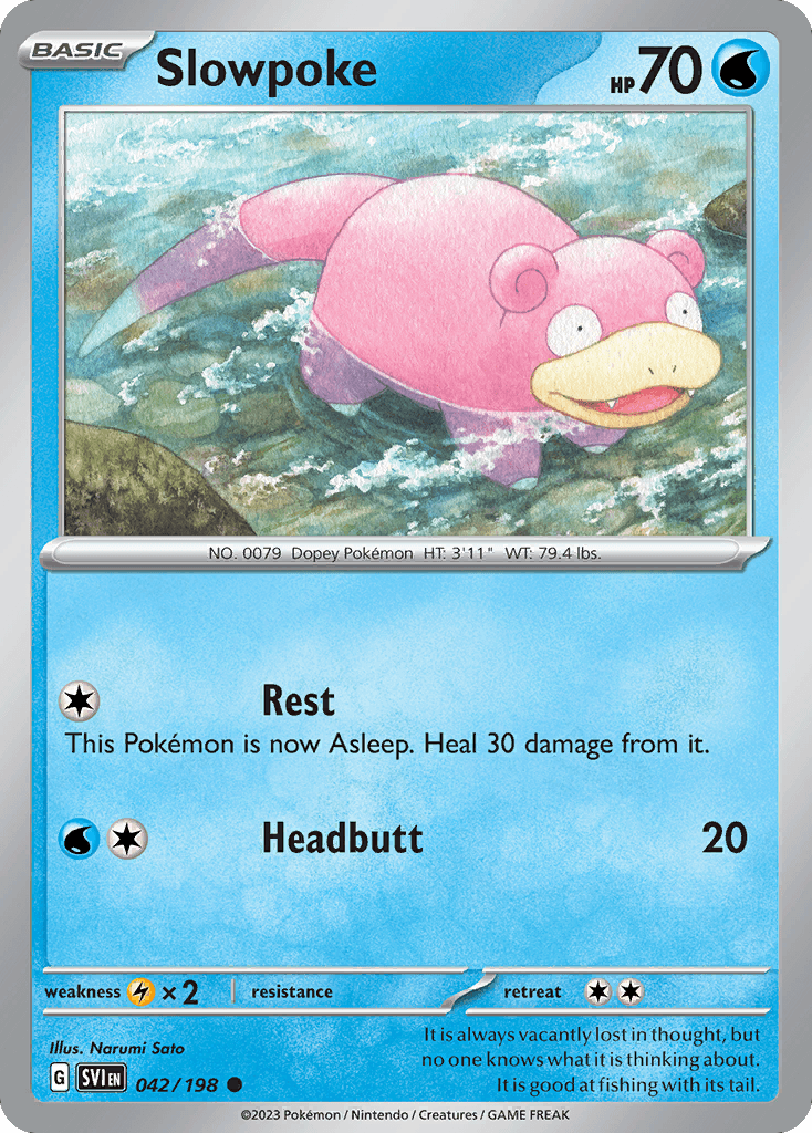 Carta Pokémon Slowpoke 42