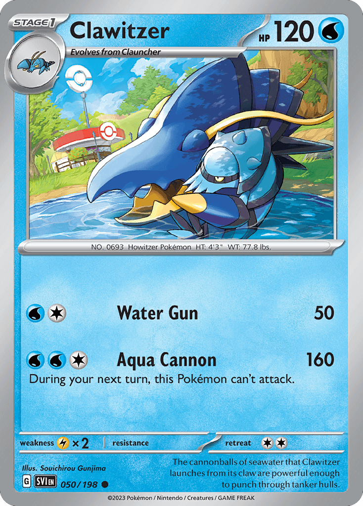 Carta Pokémon Clawitzer