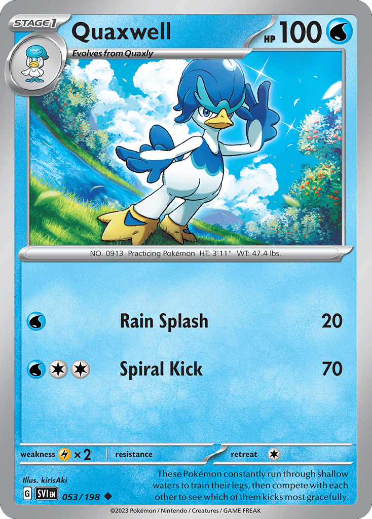 Carta Pokémon Quaxwell 53