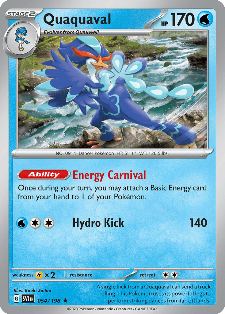 Carta Pokémon Quaquaval 54