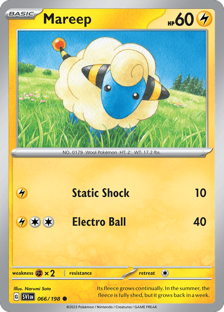 Carta Pokémon Mareep 66