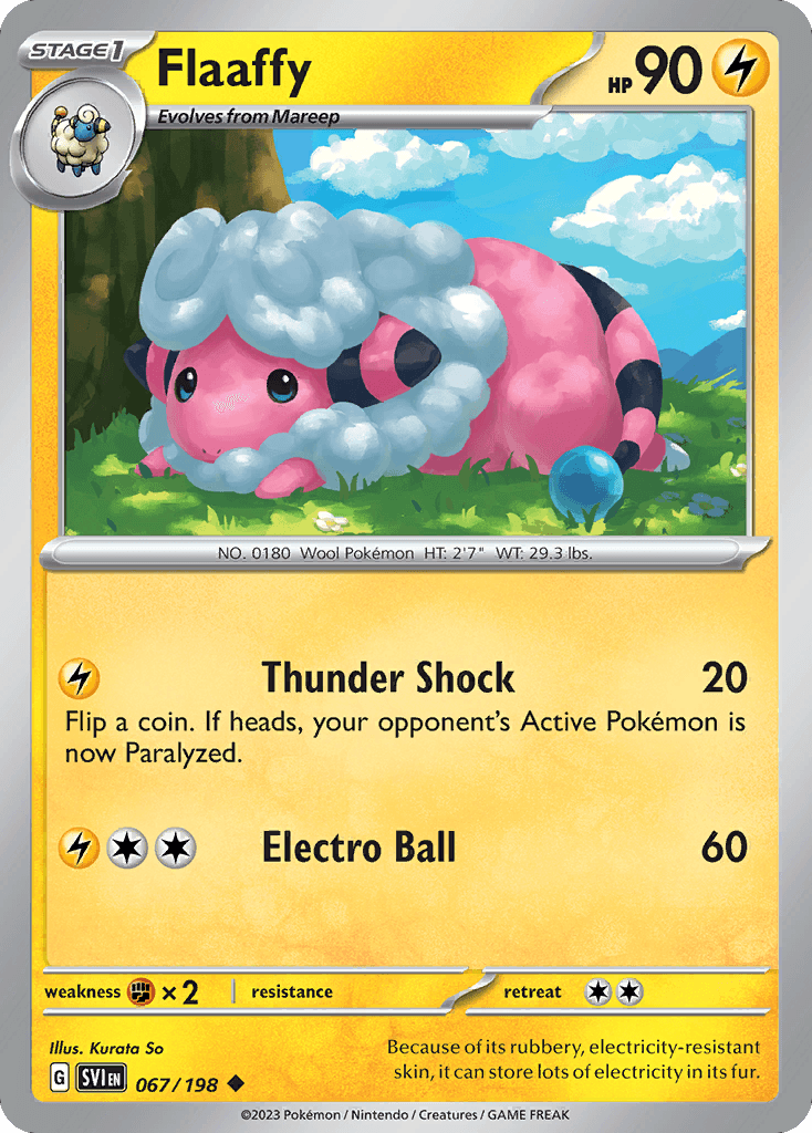 Carta Pokémon Flaaffy