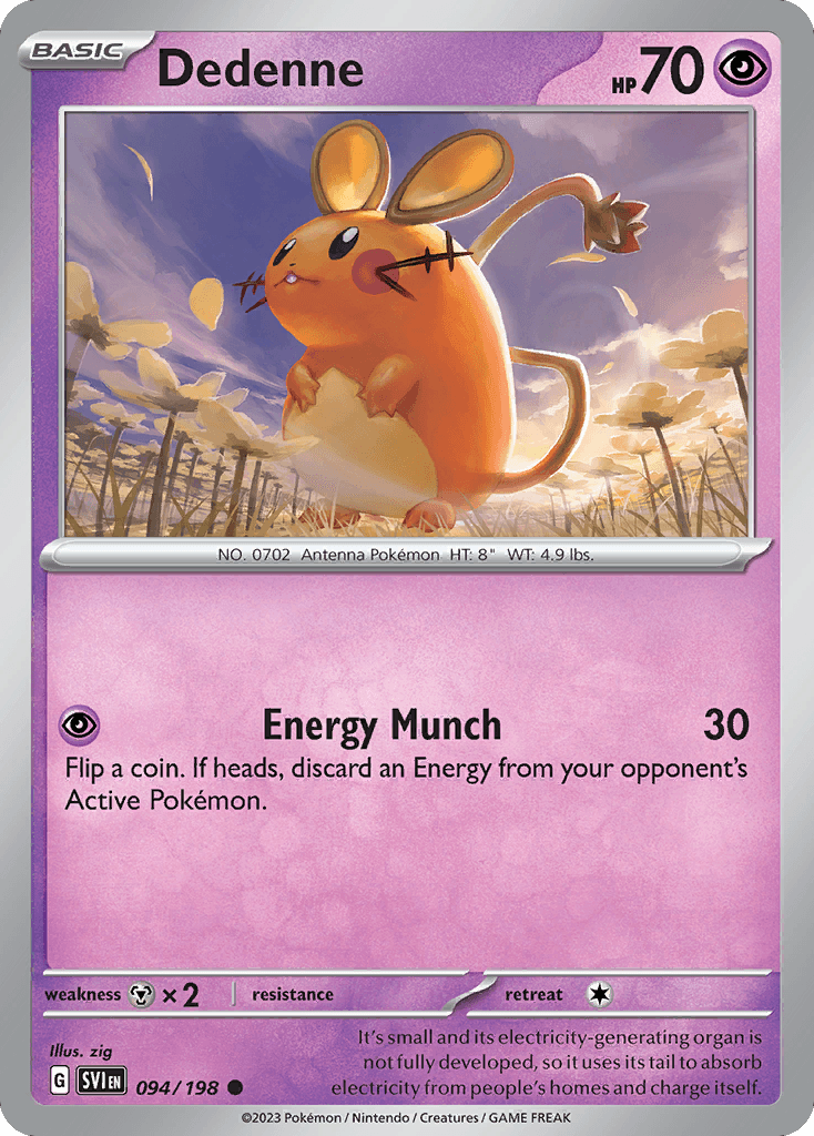 Carta Pokémon Dedenne 94