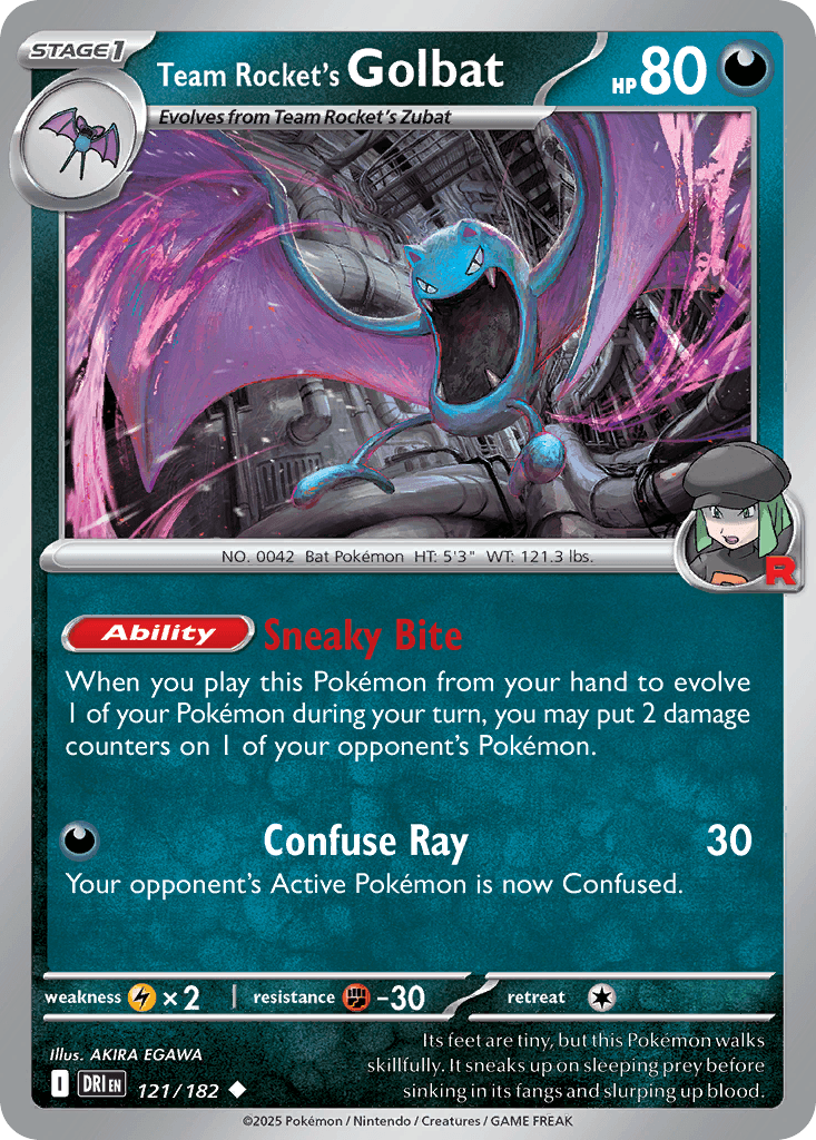 Carta Pokémon Team Rocket's Golbat