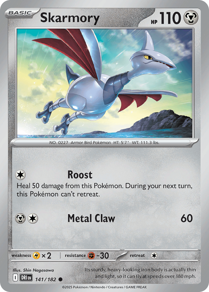 Carta Pokémon Skarmory 141
