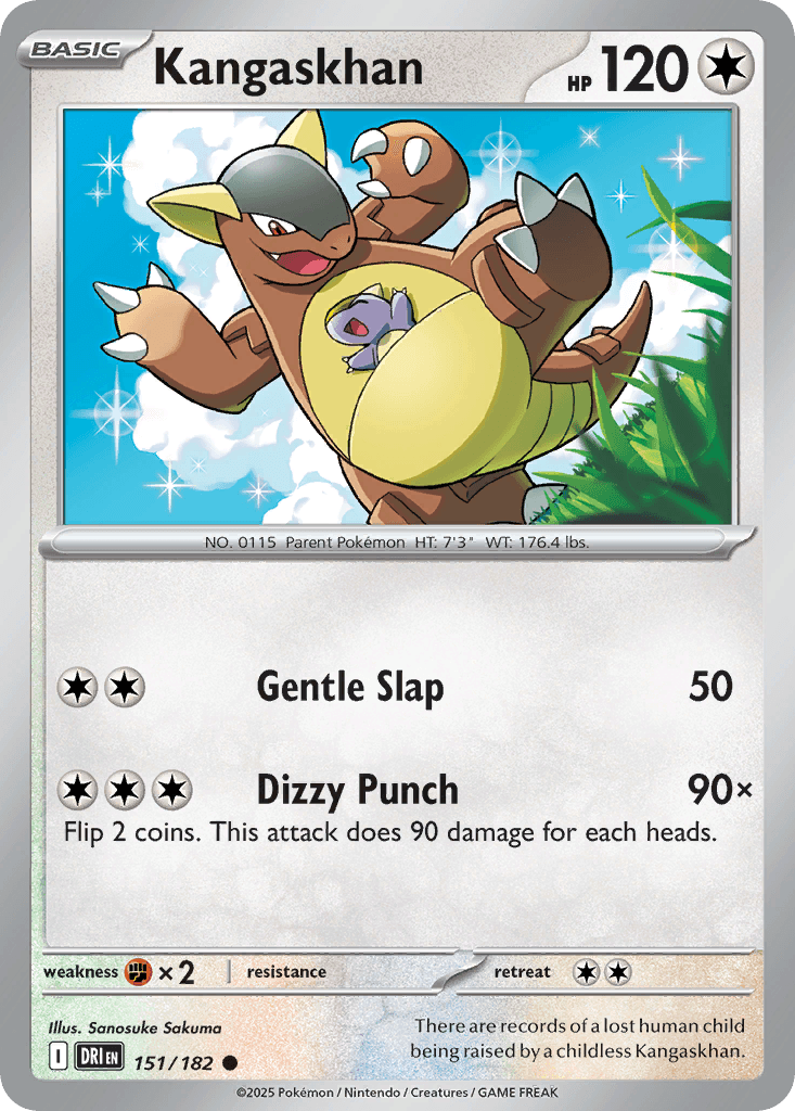 Carta Pokémon Kangaskhan 151
