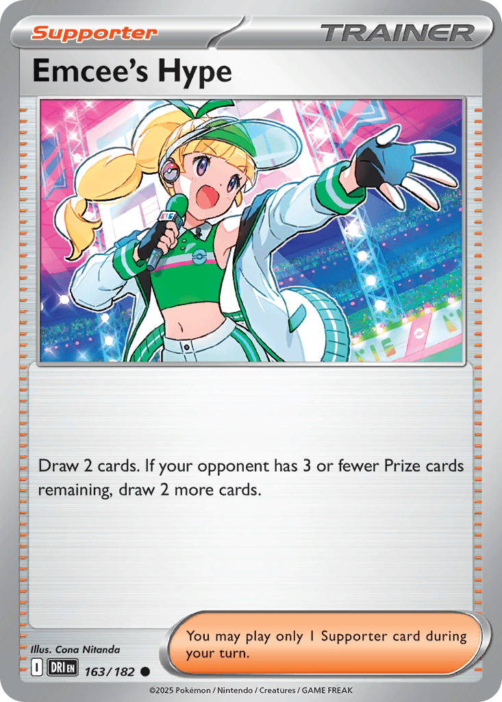Carta Pokémon Emcee's Hype 163
