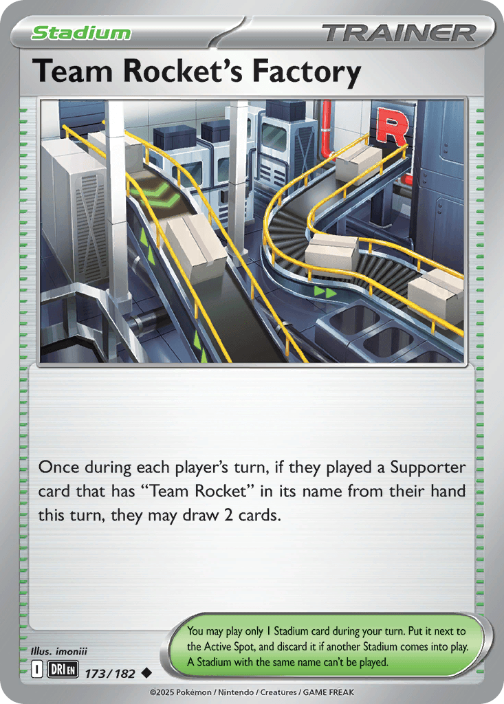 Carta Pokémon Team Rocket's Factory 173