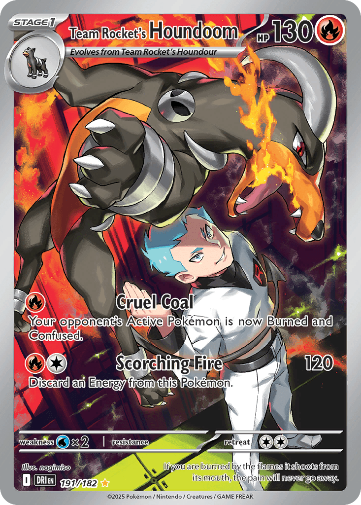 Carta Pokémon Team Rocket's Houndoom 191