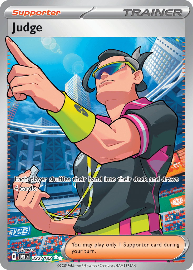 Carta Pokémon Judge 222