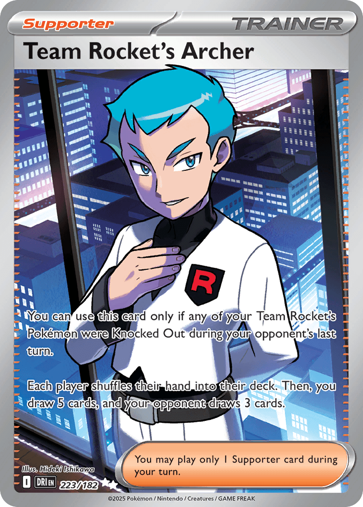 Carta Pokémon Team Rocket's Archer 223