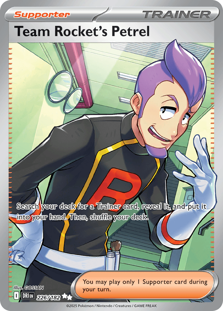 Carta Pokémon Team Rocket's Petrel 226