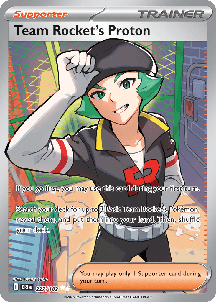 Carta Pokémon Team Rocket's Proton 227 de Destined Rivals