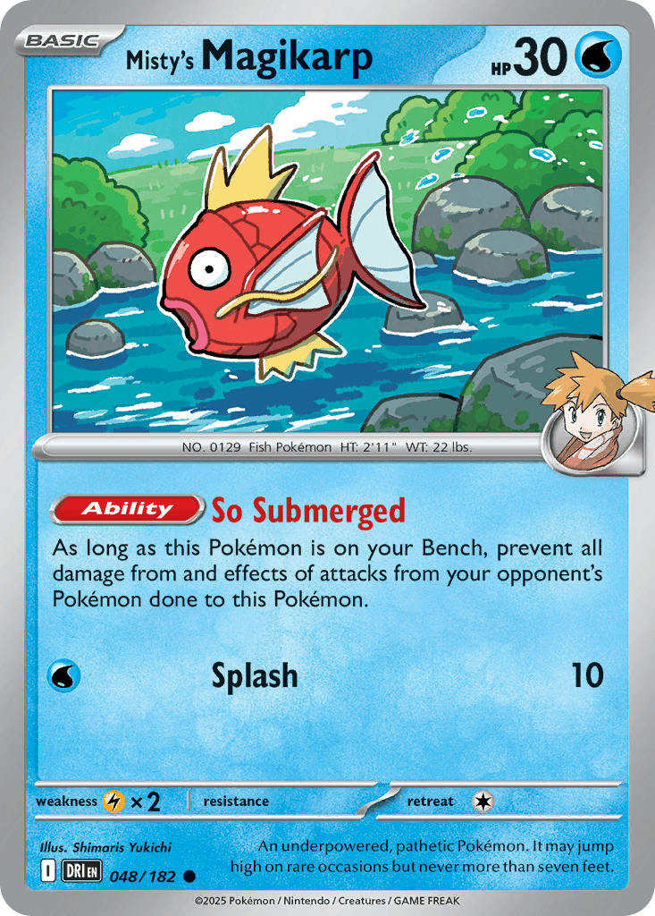 Carta Pokémon Misty's Magikarp 48
