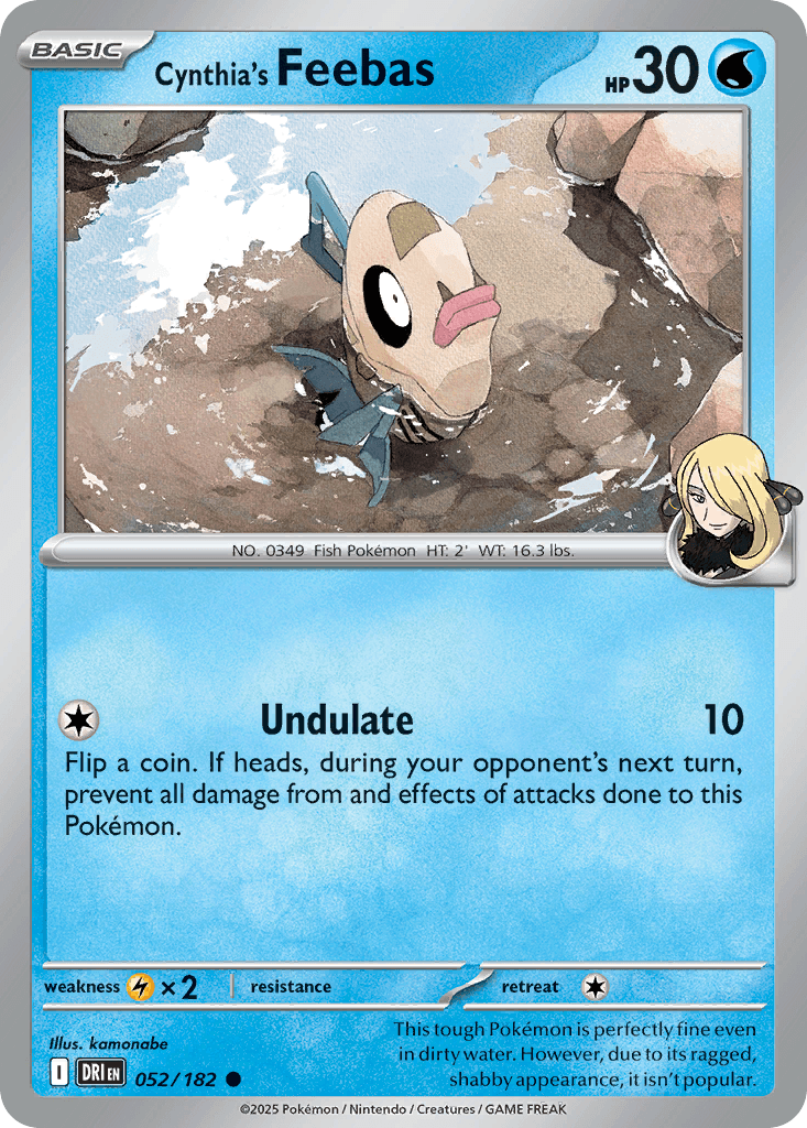 Carta Pokémon Cynthia's Feebas 52