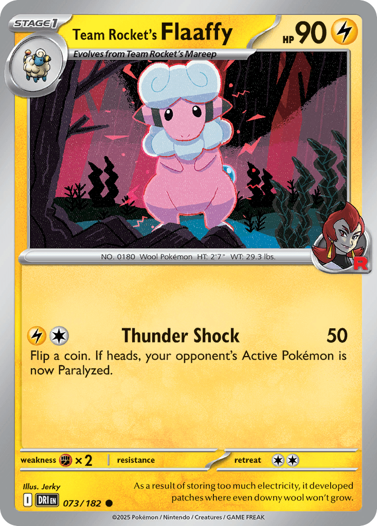 Carta Pokémon Team Rocket's Flaaffy