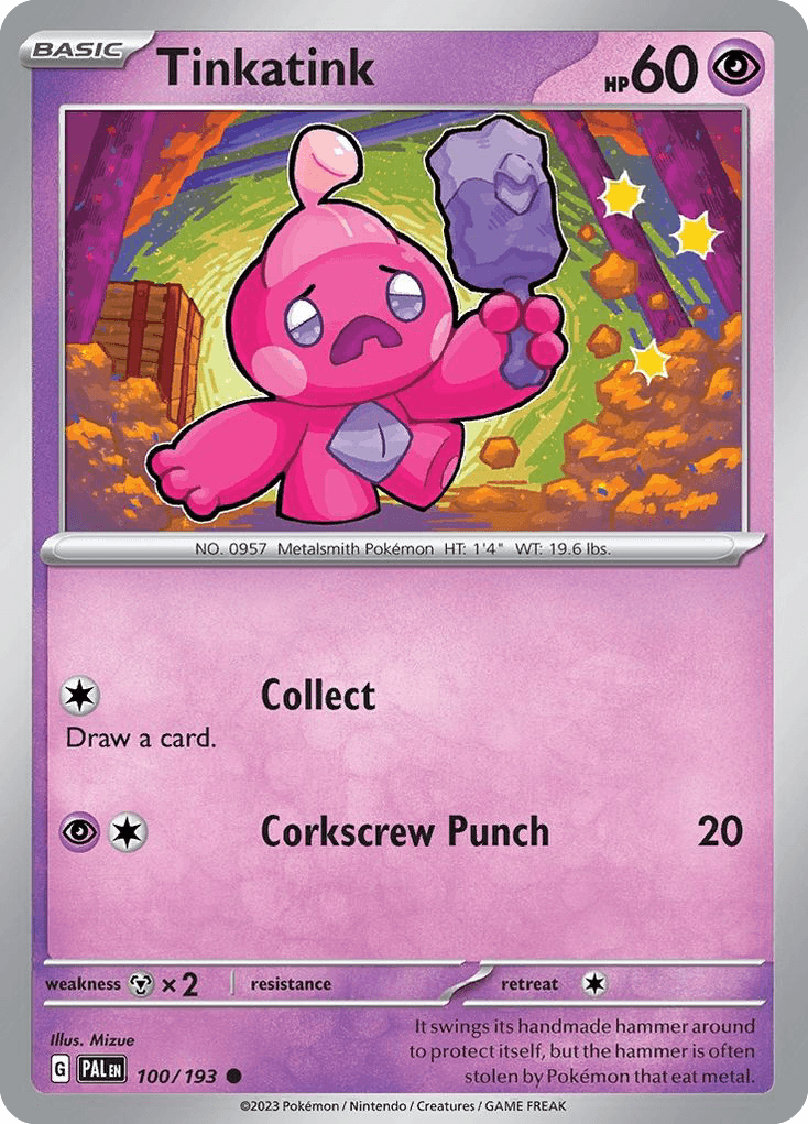 Carta Pokémon Tinkatink 100