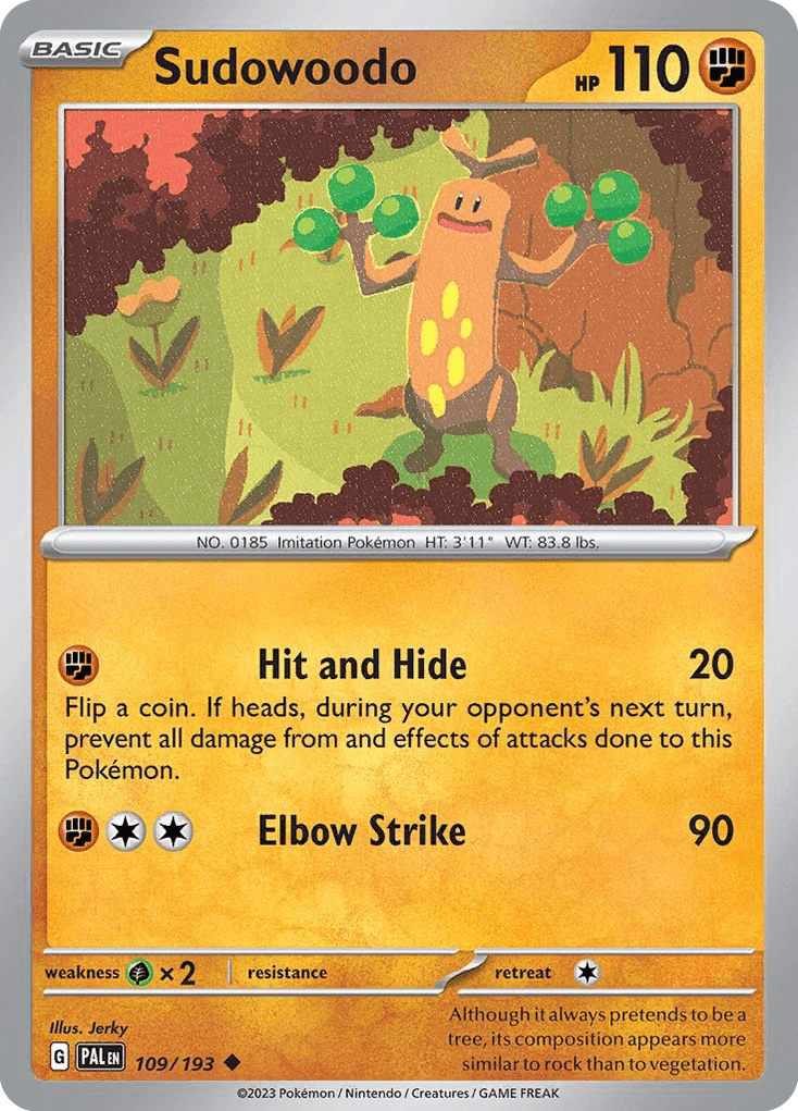 Carta Pokémon Sudowoodo 109