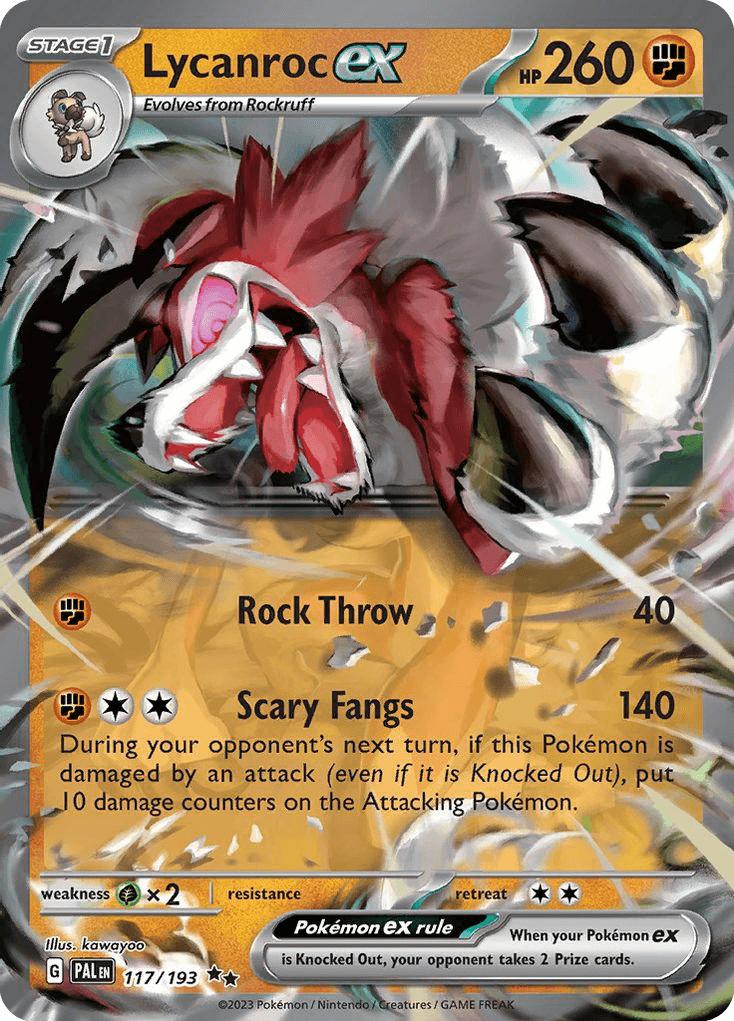 Carta Pokémon Lycanroc ex 117