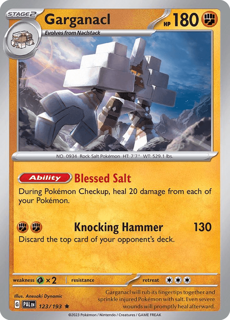 Carta Pokémon Garganacl 123