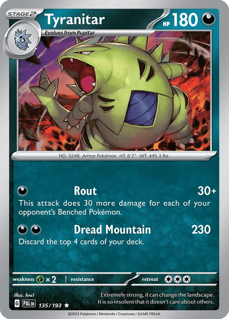 Carta Pokémon Tyranitar