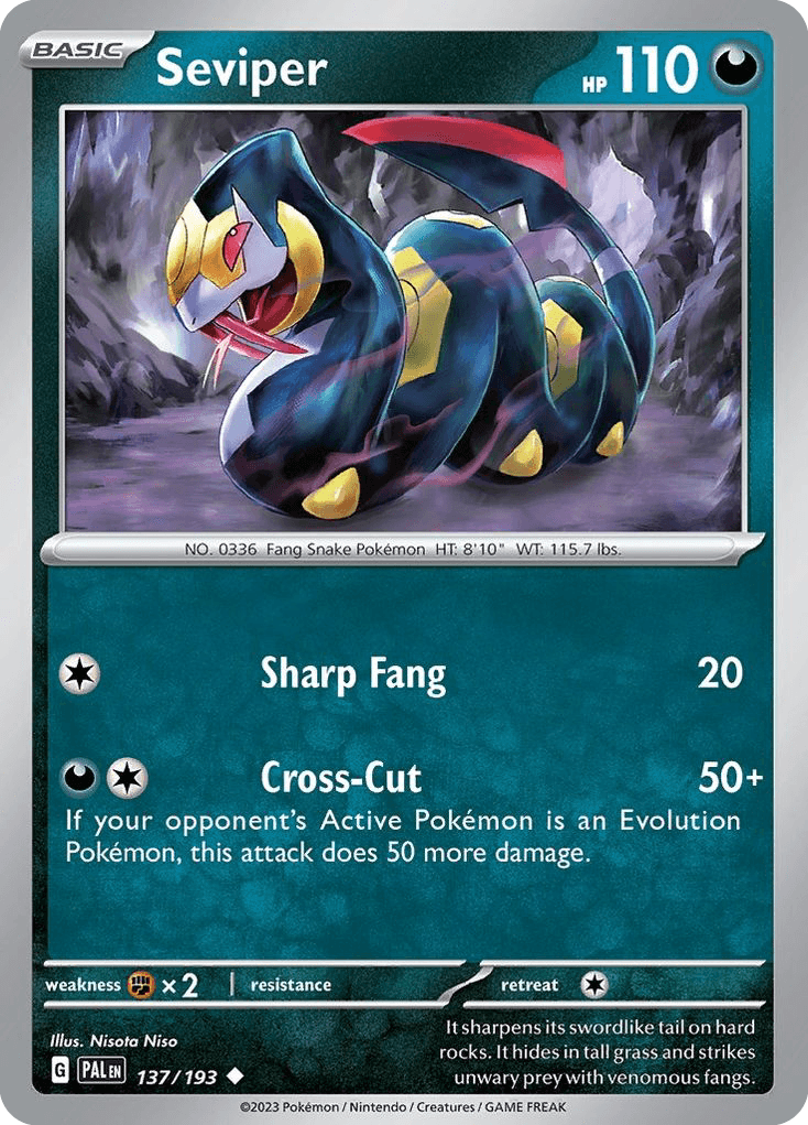 Carta Pokémon Seviper 137
