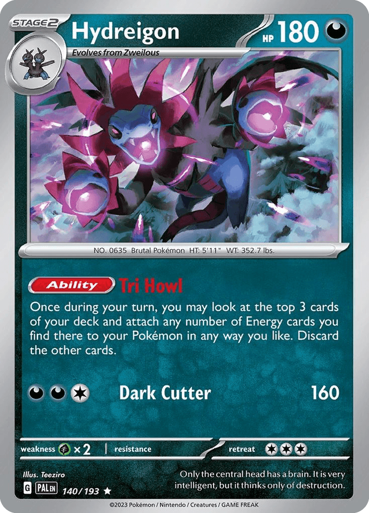 Carta Pokémon Hydreigon 140