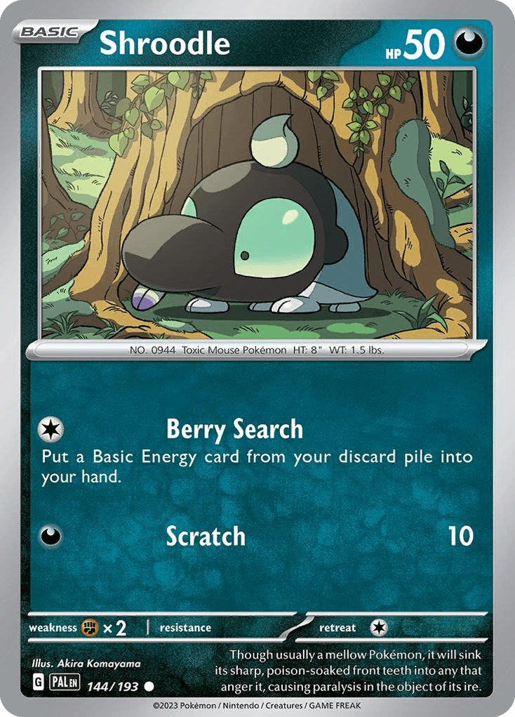 Carta Pokémon Shroodle 144