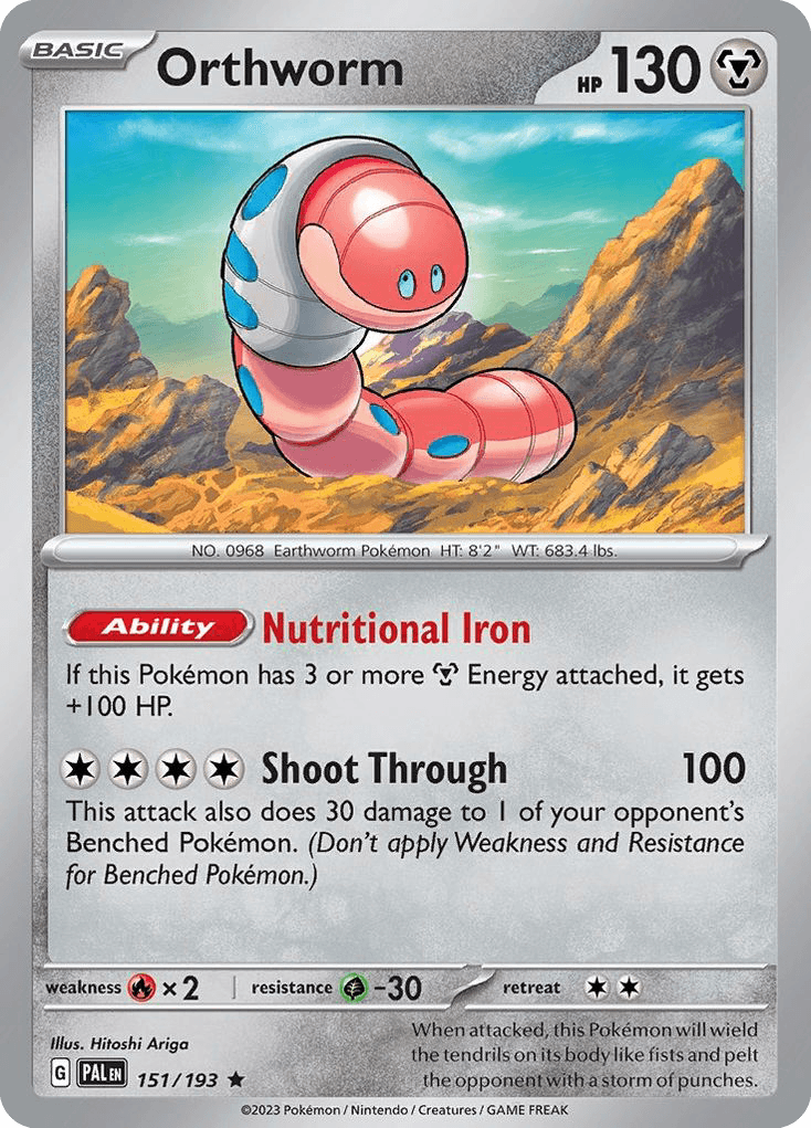 Carta Pokémon Orthworm 151