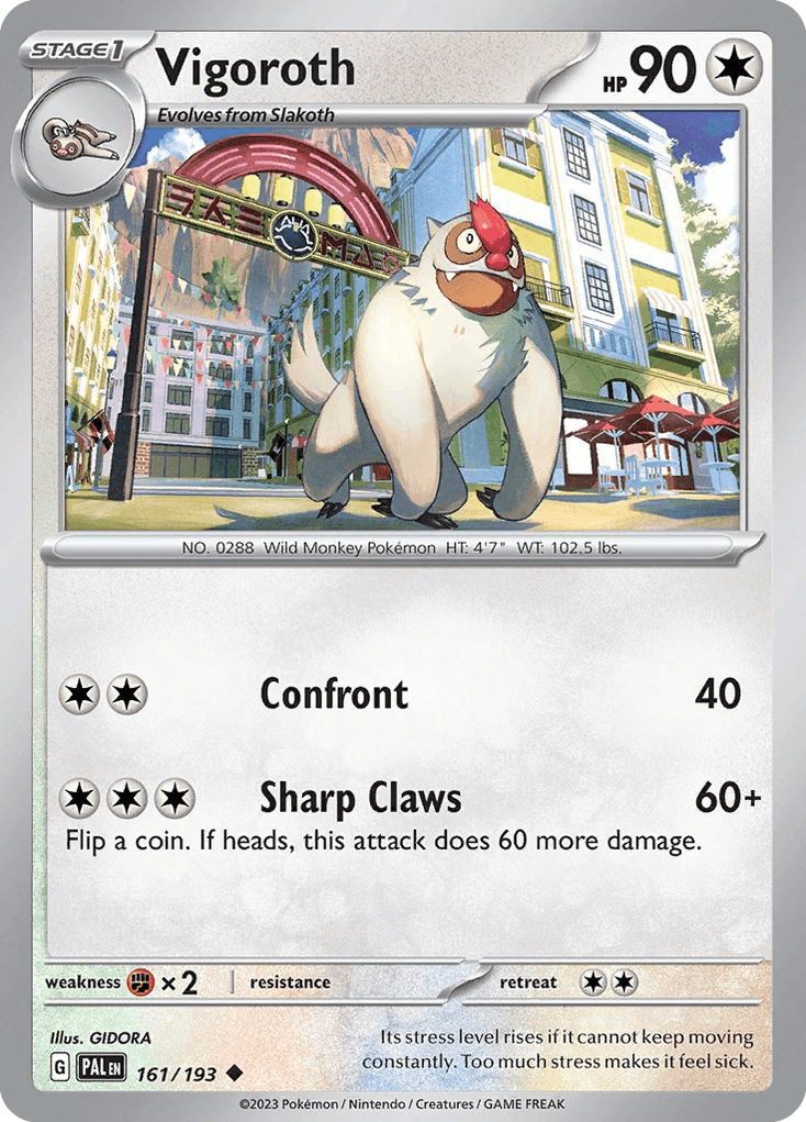 Carta Pokémon Vigoroth 161