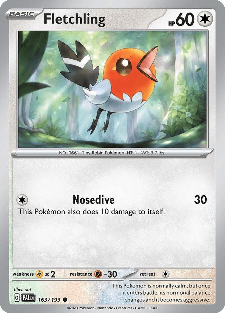 Carta Pokémon Fletchling 163