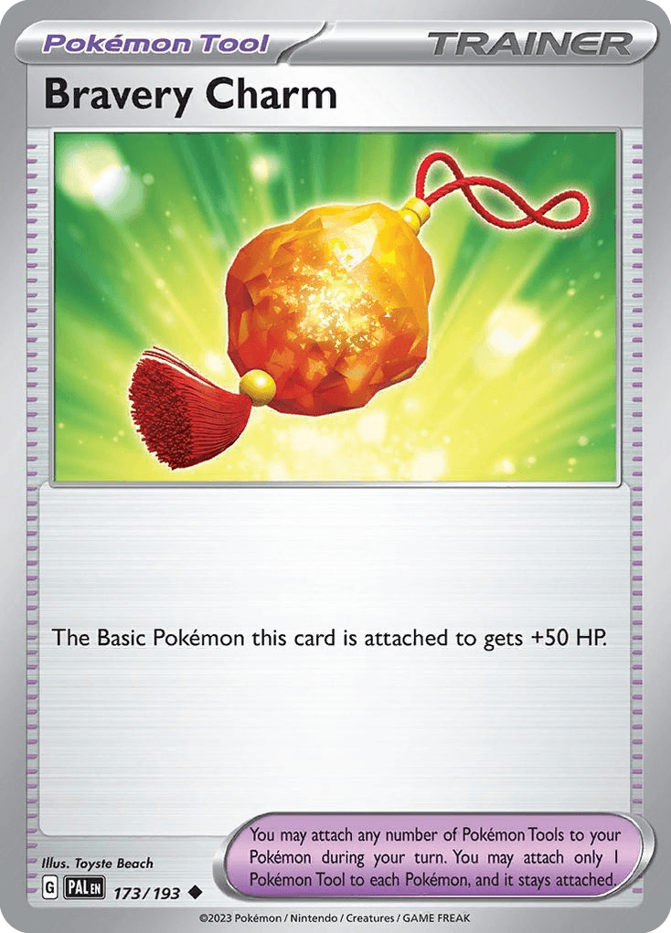 Carta Pokémon Bravery Charm 173