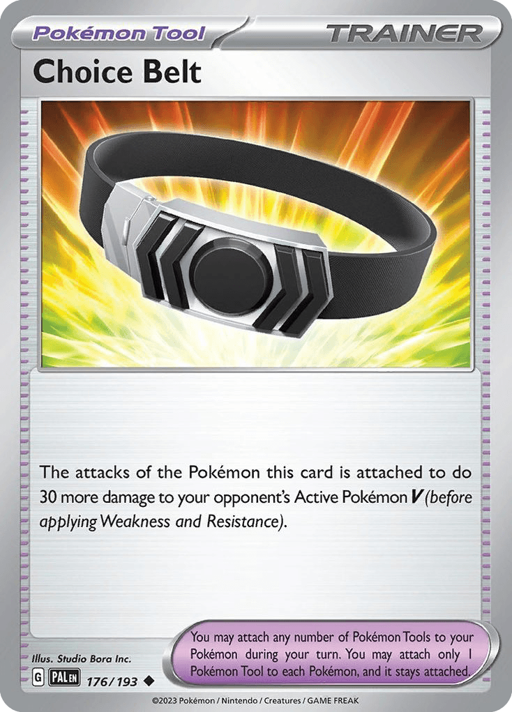 Carta Pokémon Choice Belt 176
