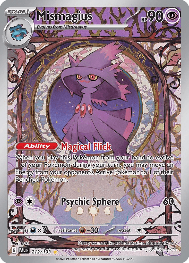 Carta Pokémon Mismagius 212