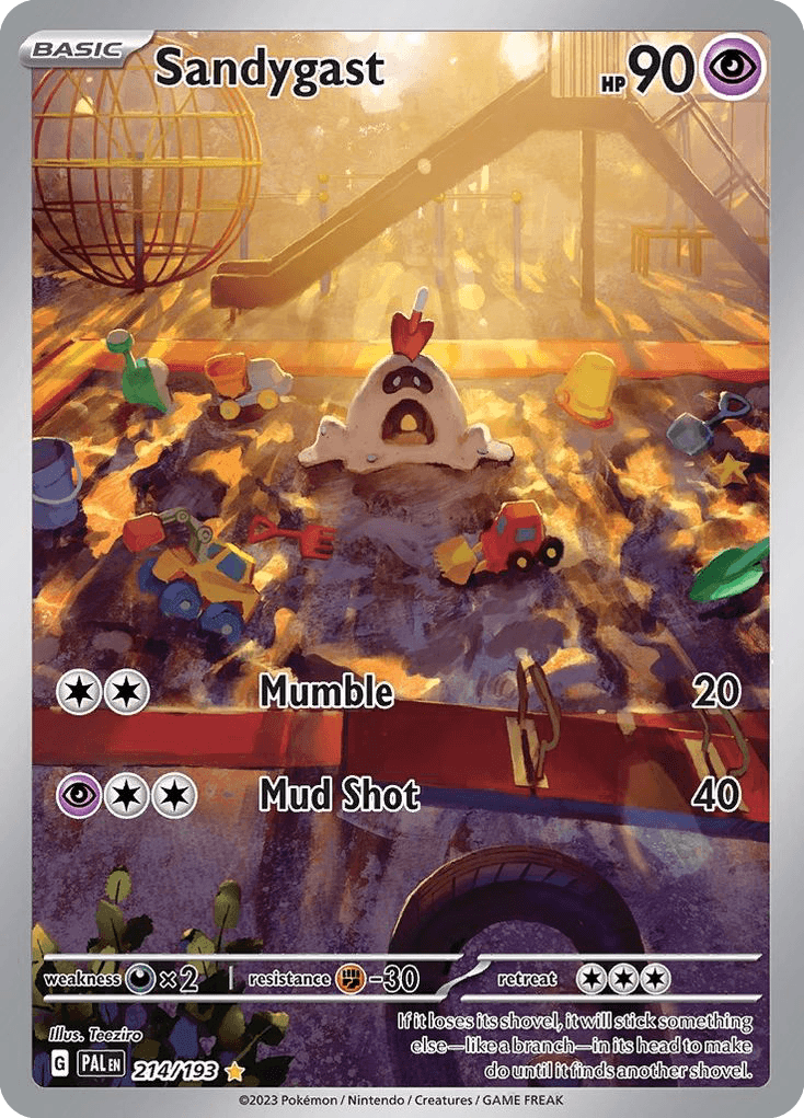 Carta Pokémon Sandygast 214