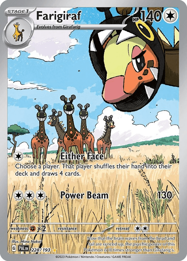 Carta Pokémon Farigiraf 228