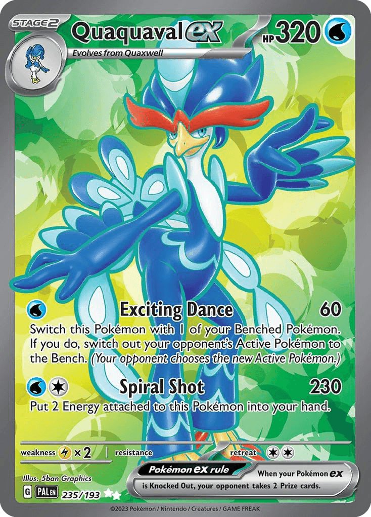 Carta Pokémon Quaquaval ex 235
