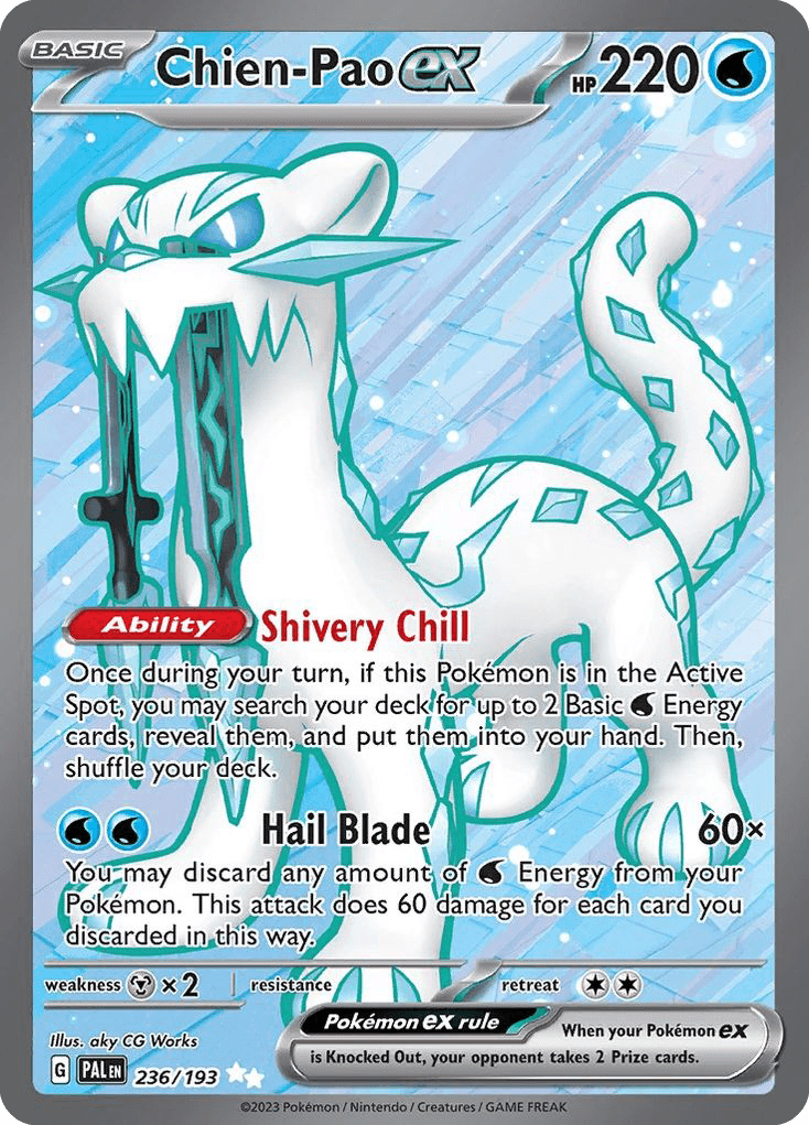 Carta Pokémon Chien-Pao ex 236